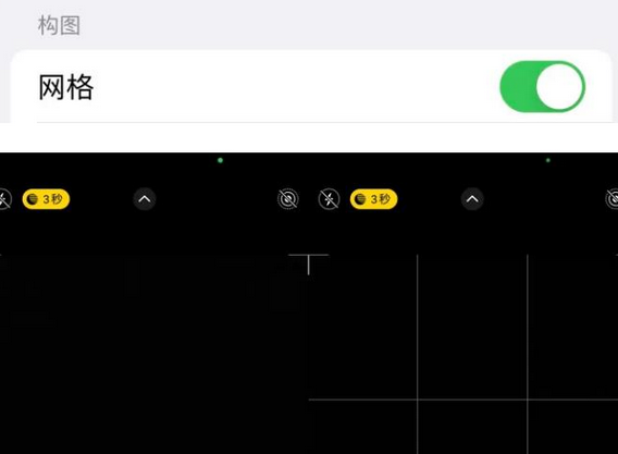 岭口镇苹果手机维修网点分享iPhone如何开启九宫格构图功能