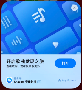 岭口镇苹果14维修站分享iPhone14音乐识别功能使用方法 