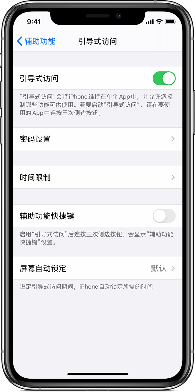 岭口镇苹果手机维修分享如何在 iPhone 上退出引导式访问 