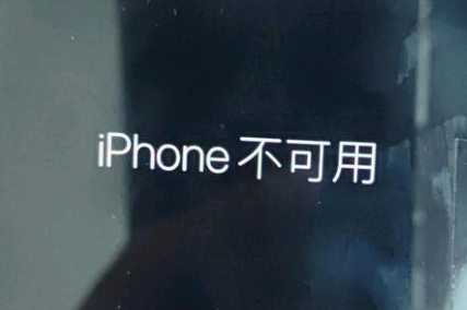 岭口镇苹果服务网点分享锁屏界面显示“iPhone 不可用”如何解决 