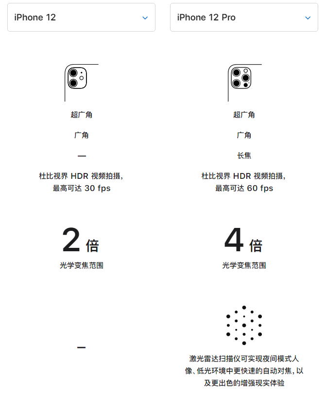岭口镇苹果手机维修分享苹果 iPhone 12 与 iPhone 12 Pro 选哪款 